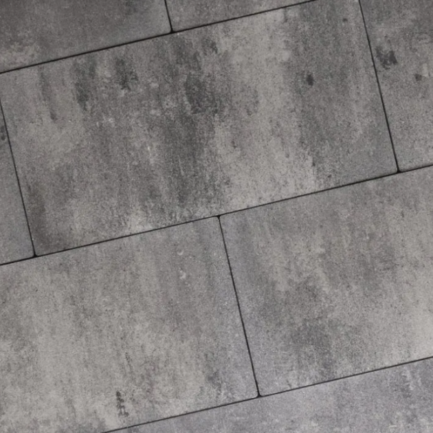 Alp.X1.103 -  60x60x5 cm - zwart-grijs gemêleerd