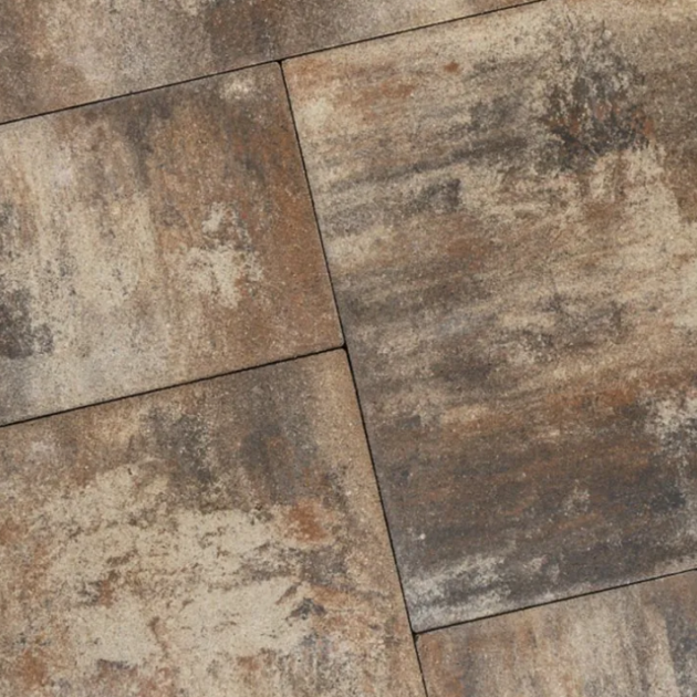 Alp.X1.104 -  20x30x5 cm - bruin- oranje gemêleerd