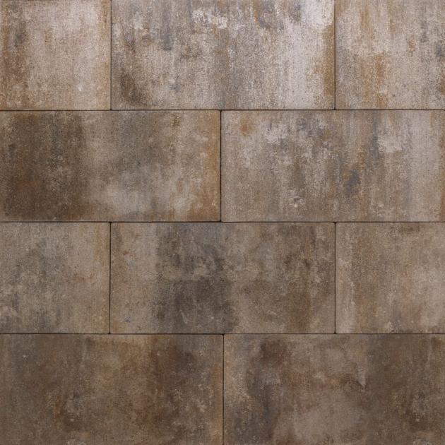 Alp.X1.104 -  30x60x5 cm - bruin- oranje gemêleerd