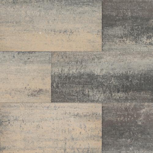 Playa.X2.201 - 30x60x4 cm - Blauw, grijs & oranje gemêleerd