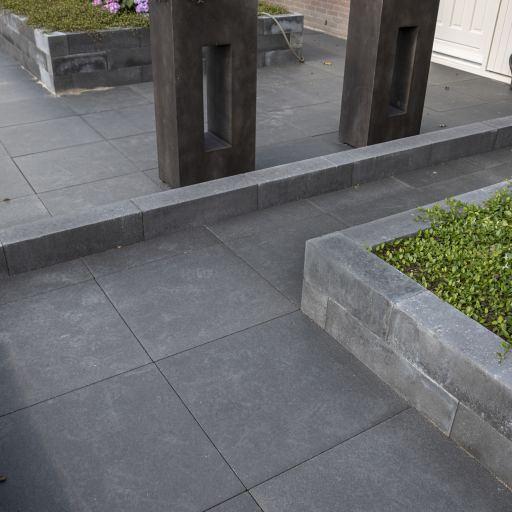 Muurblok strak antraciet  15x15x60 cm (R)