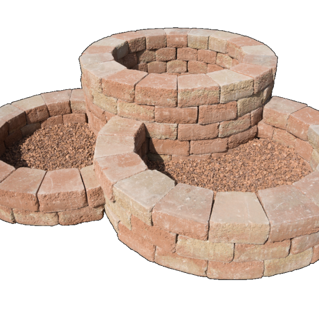 Bloembak rond - Alp.X.813 geel gemêleerd