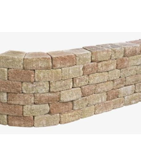 Bloembak rond - Alp.X.814  geel - oranje gemêleerd