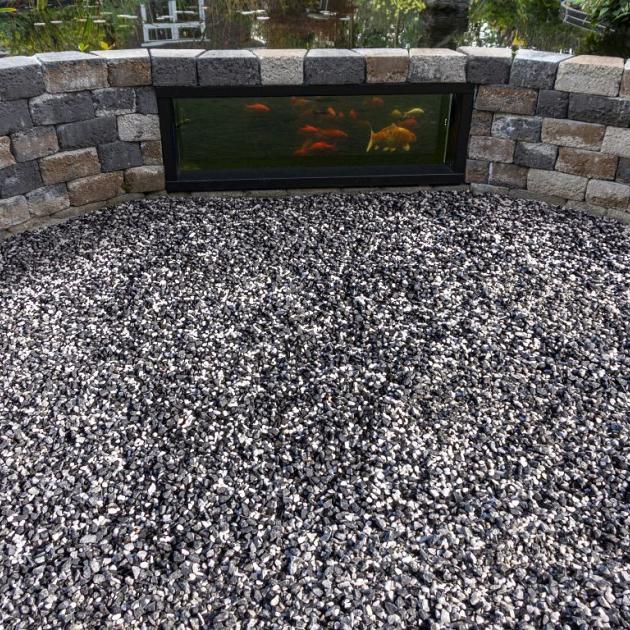 Muurblok - Alp.X.812   23/17x21,5x10 cm bruin- oranje gemêleerd