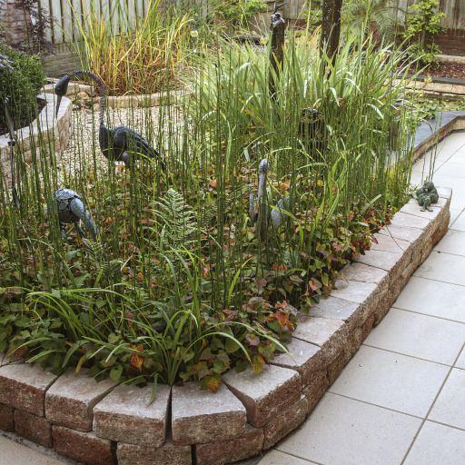 Muurblok - Alp.X.814  23/17x21,5x10 cm geel - oranje gemêleerd