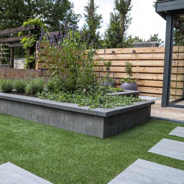 Afdekplaat - Alp.X.823  25x50x4,5  zwart