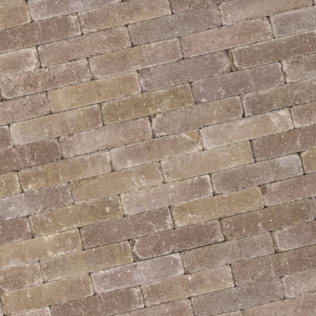 Alp.X2.209 - 20x5x7,3 cm - beige - bont gemêleerd getrommeld