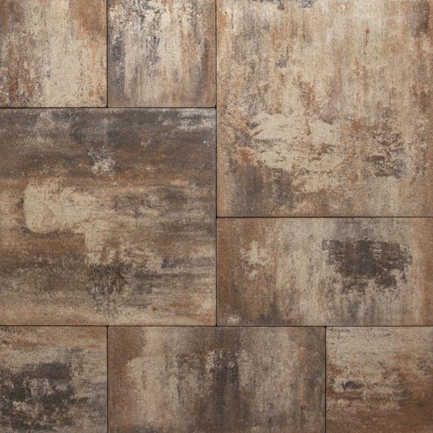 Alp.X1.104 -  groot wildverb. 4 cm - bruin- oranje gemêleerd