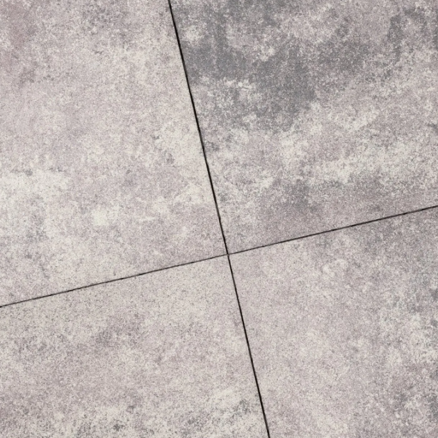 Alp.X2.451 - 60x60x4 cm. - lichtgrijs - beige gemêleerd