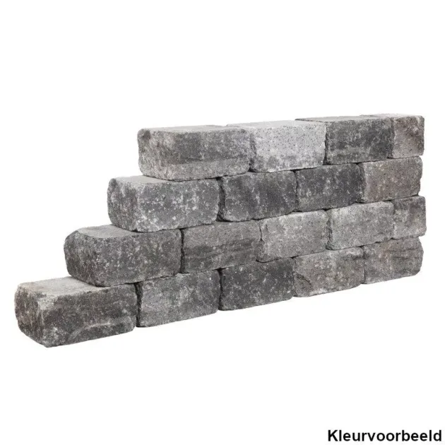 Muurblok - Alp.X.838 - 20x20x7,5 cm - licht grijs gemêleerd