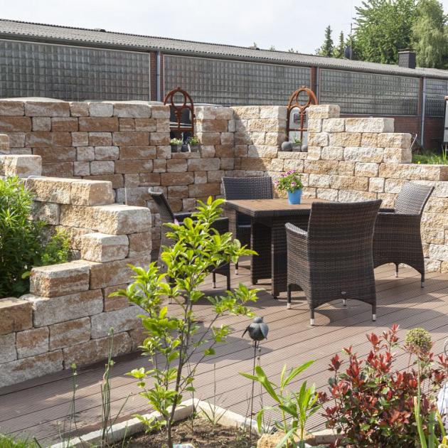 Muurblok - Alp.X.846 - 30x20x15 cm - licht geel gemêleerd