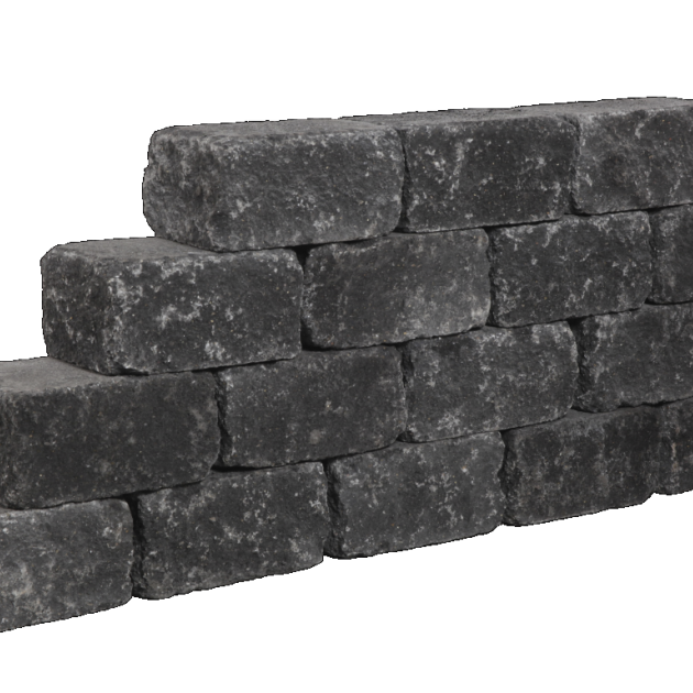 Muurblok - Alp.X.857 - 40x20x15 cm - antraciet