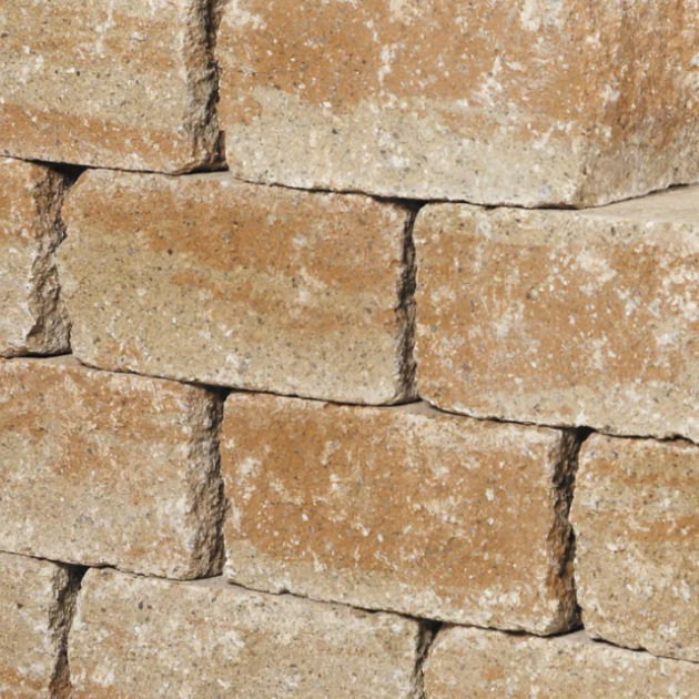 Muurblok - Alp.X.861 - 40x20x7,5 cm - licht geel gemêleerd