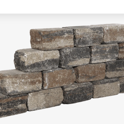 Muurblok - Alp.X.864 - 50x20x15 cm - bruin - oranje   gemêleerd