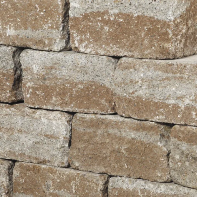 Muurblok - Alp.X.868 - 50x20x15 cm -  geel genuwanseerd