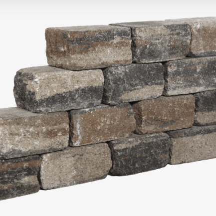 Muurblok - Alp.X.869 - 50x20x7,5 cm - bruin - oranje   gemêleerd