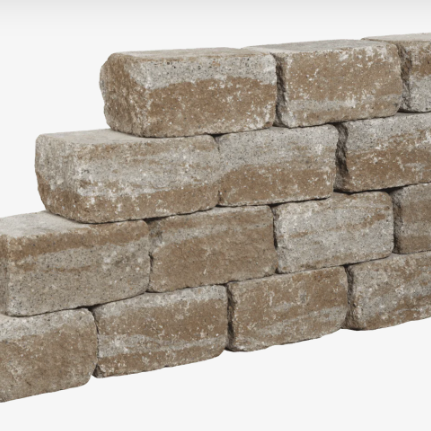 Muurblok - Alp.X.873 - 50x20x7,5 cm -  geel genuwanseerd