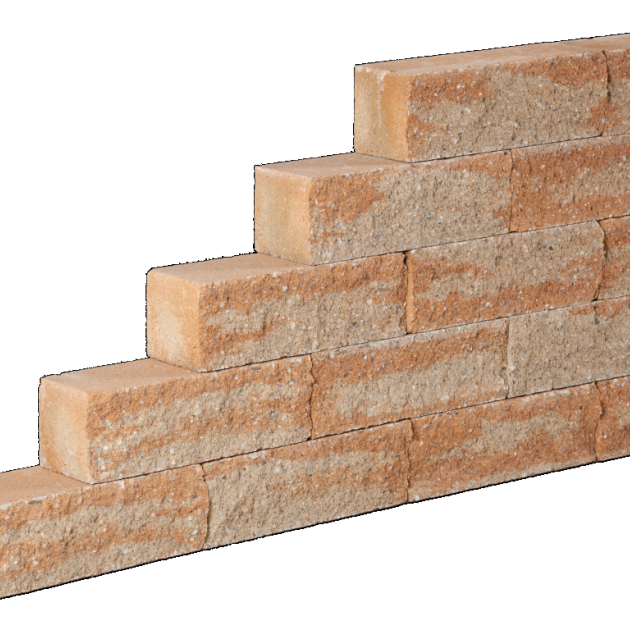 Muurblok - Alp.X.876 - 30x10x10 cm - licht geel gemêleerd