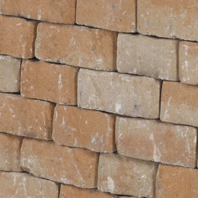 Muurblok - Alp.X.890 - kruidenspiraal - licht geel gemêleerd