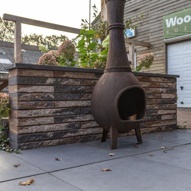 Muurblok - Alp.X.892 - 55x20x6 cm - bruin - oranje   gemêleerd