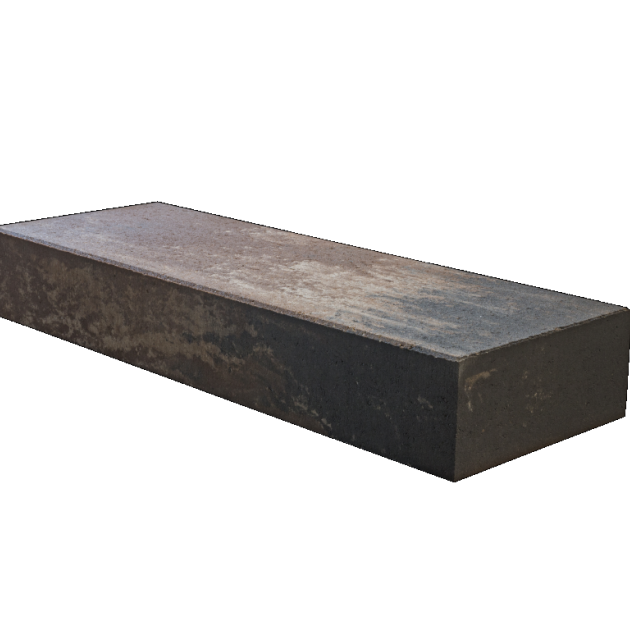 LUXE TRAPTREDE 100X35X15CM bruin - oranje   gemêleerd