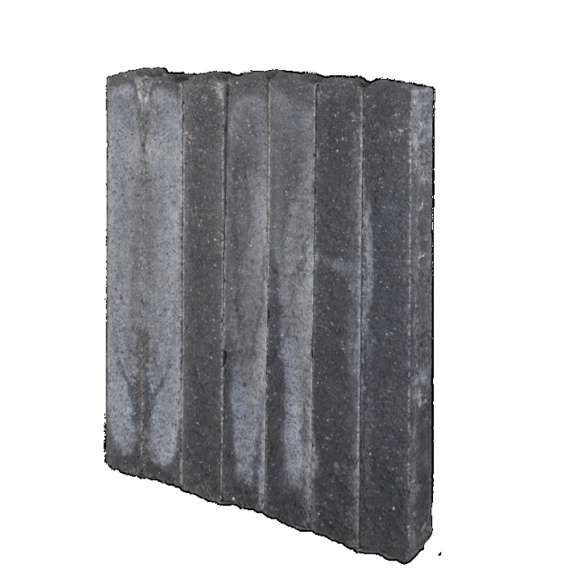 Muurblok - Alp.X.897 - 12x12x100 cm - antraciet