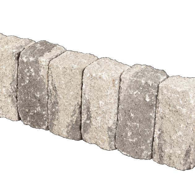 Muurblok - Alp.X.899 - 12x12x25 cm -  licht grijs gemêleerd