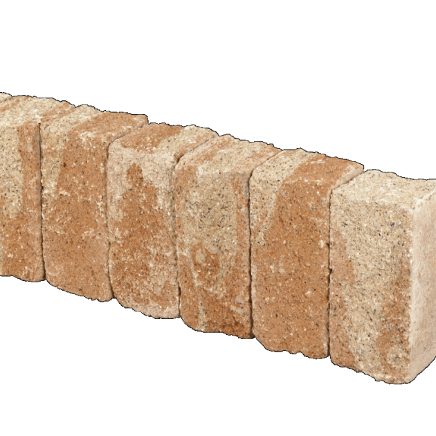 Muurblok - Alp.X.8100 - 12x12x25 cm - licht geel gemêleerd