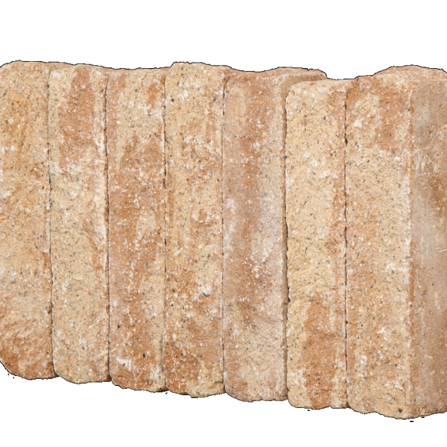 Muurblok - Alp.X.8104 - 12x12x50 cm - licht geel gemêleerd