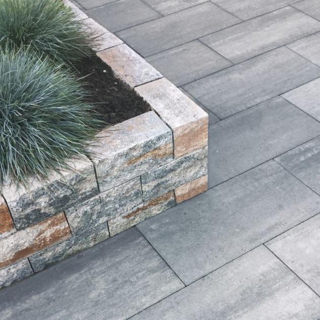 Muurblok - Alp.X.8114 - 30x20x15 cm - bruin - oranje   gemêleerd