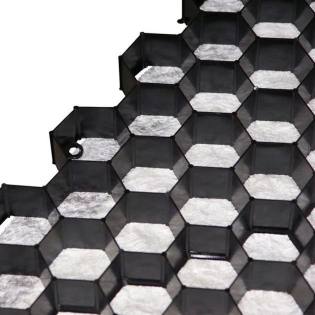 Grindplaat (trudigravel) 120x100x3 cm zwart prijs per pallet afname (44,4 m2 = 37stuks)