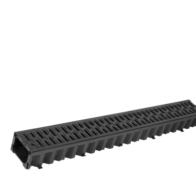 ACO Hexaline 2.0 goot zwart, L=1000mm incl. zwart kunstof rooster