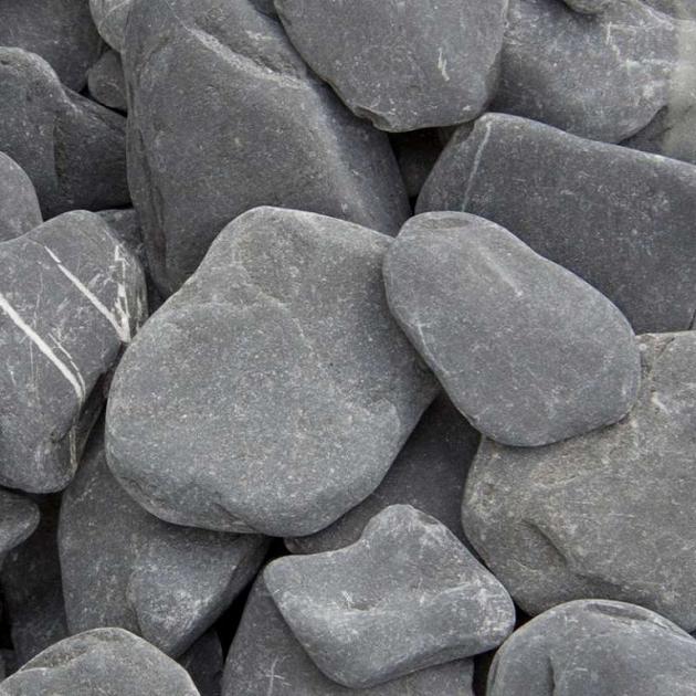 Flat pebbles zwart - 30/60 mm - Big bag 1 m3