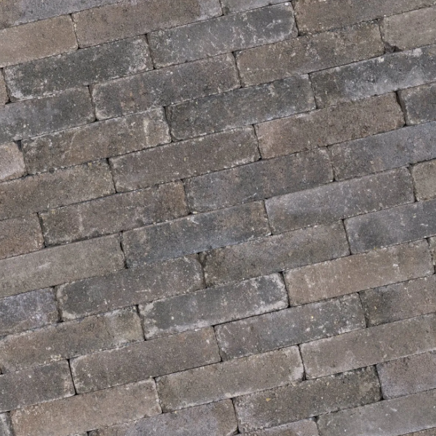 Alp.X2.207 - 20x30x6 cm -oranje gemêleerd getrommeld