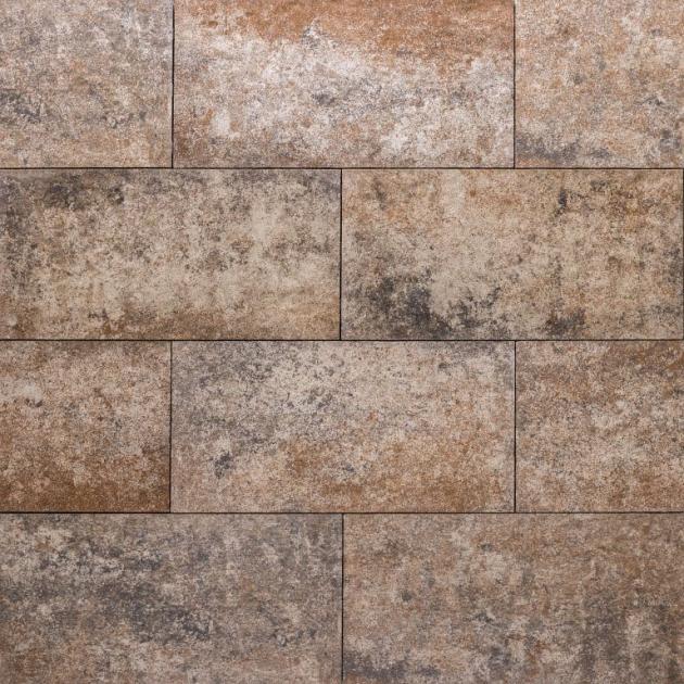 Alp.X2.403 - 30x60x6 cm. - bruin- oranje gemêleerd