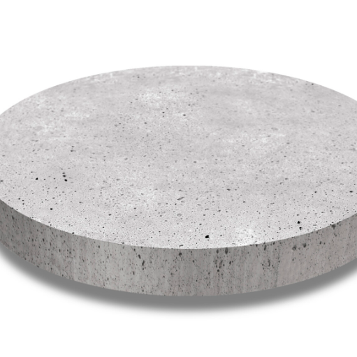 Oud Hollands - Ronde tegel 100x7 cm - Grijs