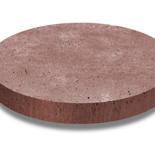 Oud Hollands Ronde Tegel 100x100x7 cm - Roodbruin