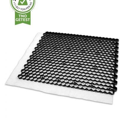 Grindplaat (trudigravel) 120x100x3 cm zwart per plaat (1,2 m2)