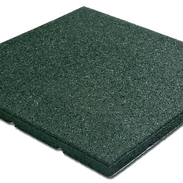Rubbertegel 50 x 50 x 2,5 cm Groen