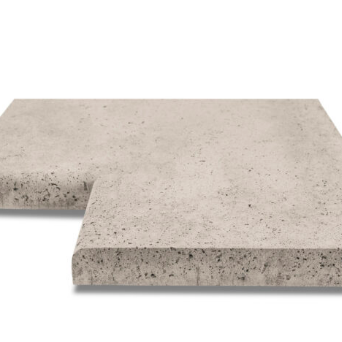 Oud Hollands - Zwembad rand Hoek 40x5 cm - Greige