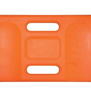 Kniekussen ergonomische vorm Softmat oranje afm.24x44cm, dikte 30mm