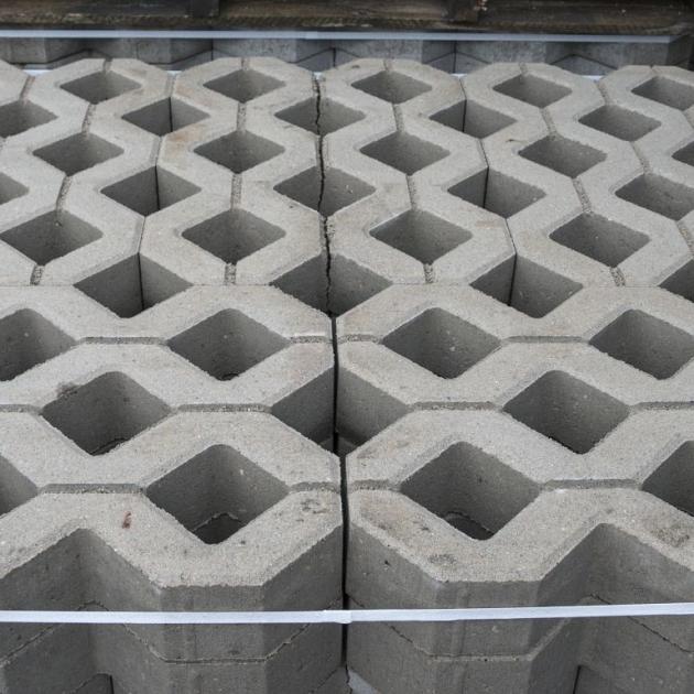Grasbeton tegel 40x60x10 cm