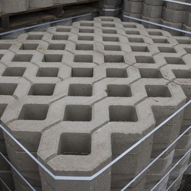Grasbeton tegel 40x60x10 cm