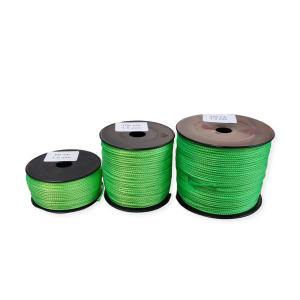 Uitzetkoord 100 meter fluor groen 2.0mm dikte gevlochten koord