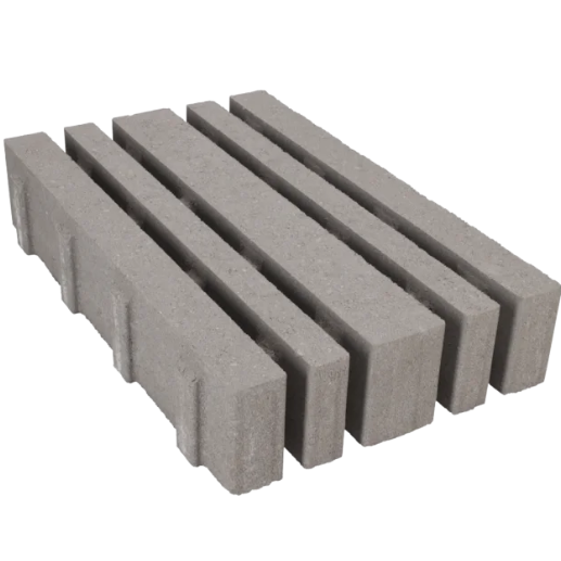 Liniaire grastegel grijs 40x60x12 cm