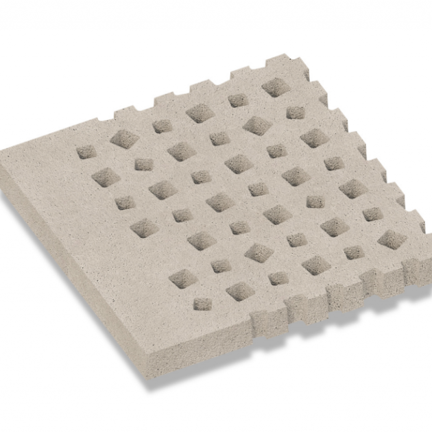 Oud Hollands Weave Rand 100x100x10 cm - Greige