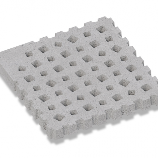 Oud Hollands Weave Binnenhoek 100x100x10 cm - Grijs