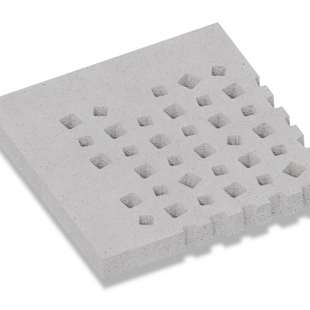 Oud Hollands Weave Buitenhoek 100x100x10 cm - Grijs
