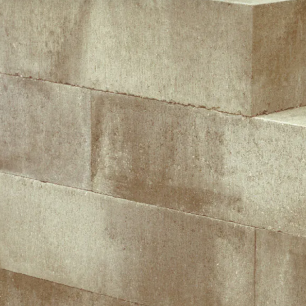 Muurblok strak beige 15x15x60 cm (R)