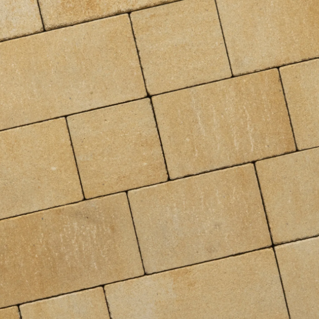 Alp.X1.109 - klein WVB 6 cm antique - geel gemêleerd